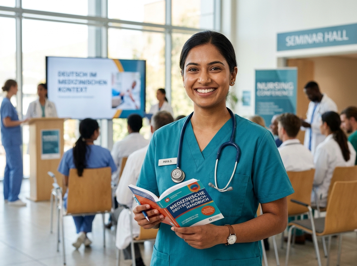Indian Nurses training in German language for German hospitals
